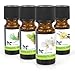 Produktbild Duftöl Set mit 4 Düften - Kiefer, Konifere, Jasmin, Vanille für Duftlampen Diffuser Potpourris Aromatherapie - Duft Ätherisches Öl
