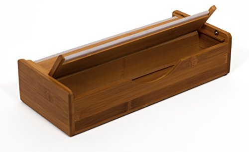 WRAPdock | 6" x 3" x 13.75" | Dual storage kitchen solution helping you use your aluminum foil, plastic wrap, wax paper, etc. Holds any 2 rolls (Reynolds Wrap, Glad Plastic Wrap, Saran wrap, Cut-Rite)