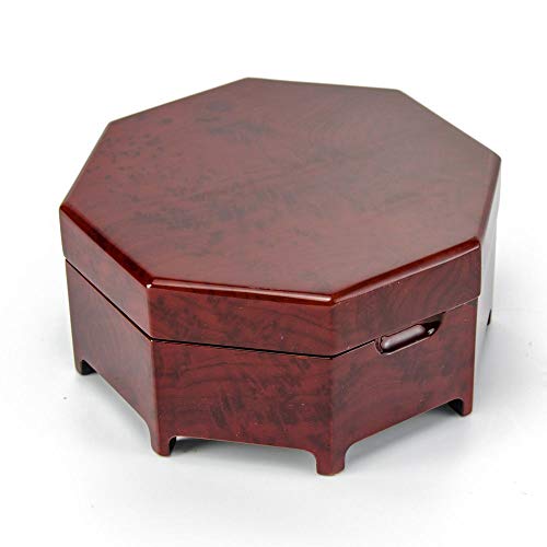Enchanting Octagonal Zen Inspired Classic Toned Musical Jewelry Box -
