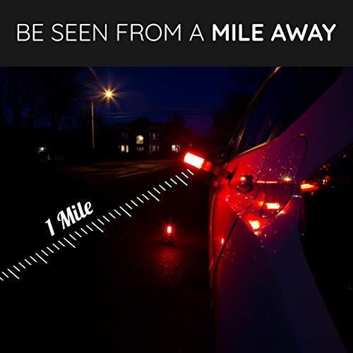 Brite Innovations LED Emergency Roadside Flares Safety Strobe Light, Super Bright Battery Roadside Beacon Alert Flare Light Can Be Seen A Mile Away, Comes With A Convenient Carrying Kit, 2 Pack - Image 6