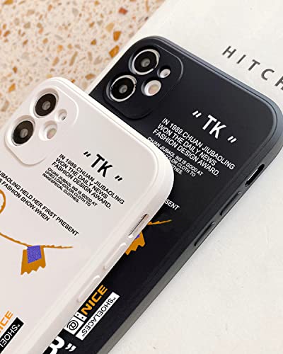 Hot Off Sports Brand Silicone Case Compatible With Iphone 11, Cool Label Pattern Shoes Phone Case Ultra Thin Soft Silicone Shockproof Cover Full Body Protection,Black #TOP3