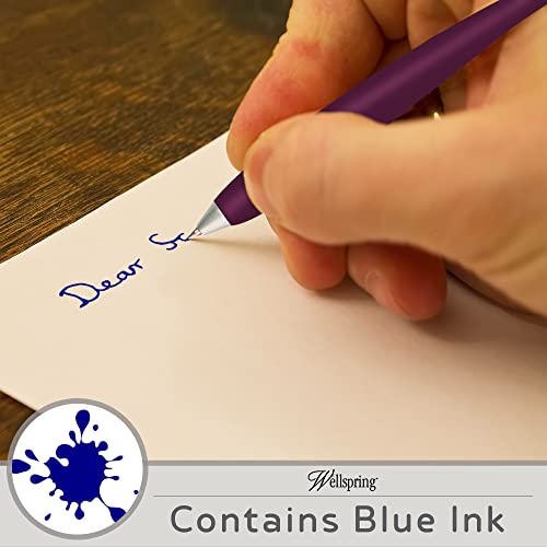 Wellspring Wiggle Pen - Magnetic Pens For Fridge And Other Magnetic Surfaces, For Making Quick Notes Or Lists, Use With A Grocery List Magnet Pad For Fridge (Amethyst) #TOP2