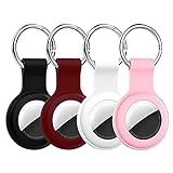 Compatible with AirTag Case Keychain Air Tag Case Holder Silicone AirTags Key Ring Cases Air Tags...