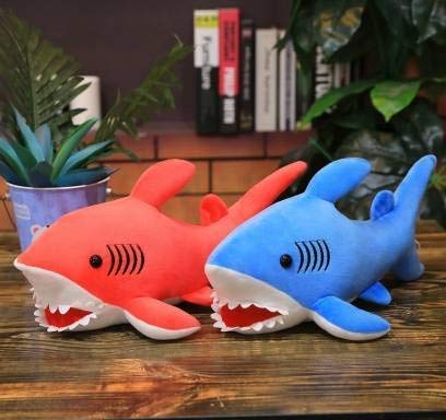 Lavanya Enterprises-Super Soft Stuffed Animal Ocean Shark Plush Soft Toys for Kids, Girl, Boy etc. Red & Blue, Set of 2 (Size-45 cm Long) (B09P8SMW8G) Amazon Price History, Amazon Price Tracker