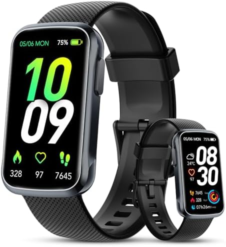 Fitness Tracker Watch, Fitness Watches for Women Men with 24/7 Heart Rate/Sleep Monitor, 20+ Sports Modes Smart Watches for Women, IP68 Waterproof Activity Trackers and Smartwatches for Android/iOS