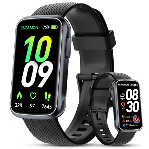 TIMU Fitness Tracker, 1.47 Zoll HD-Display Fitnessuhr mit Pulsmesser Schlafmonitor, Schrittzähler Uhr mit 20+ Sportmodi, IP68 Wasserdichter Aktivitätstracker Smartwatch Damen Herren
