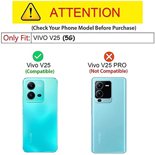 Image of COVERBLACK Rubber Silicone Back Cover for Vivo V25 5G - Transparent