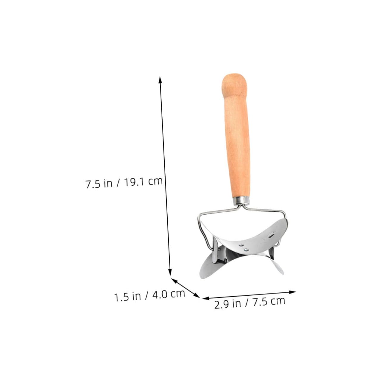 MAGICLULU 10pièces Outils Acier Inoxydable Pour Découper Des Peaux De Raviolis Avec Poignée Bois Coupeur De Pâte à Raviolis Et Outil De Cuisine Multifonctionnel