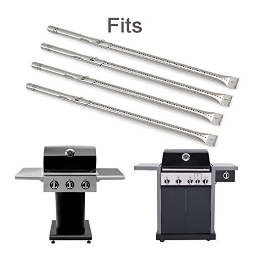 Grill Burner Tube For Charbroil 463347518 463243518 463275517 463373019 463275717, Charbroil Performance 475 Burner Gas Grill Replacement G470-5200-W1 G321-4C00-W1, Stainless Steel, 17 3/4", 4 Pack #TOP6