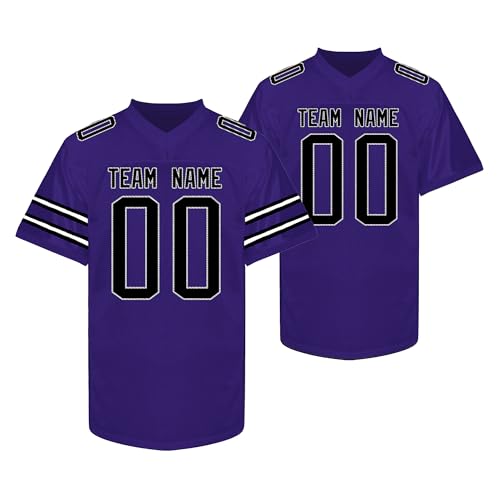 Custom Football Jersey for Men Women Youth Personalized Stitched/Printed Team Name Number Sports Uniform Shirt