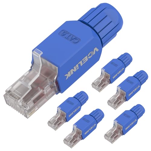 VCELINK Conectores RJ45 sin herramientas Cat6, 6 piezas
