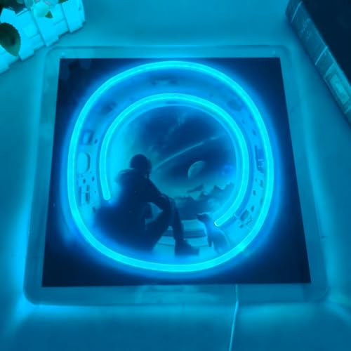 Image of Astronaut In The Spacecraft LED Neon Sign, Space Explorer Neon Lights for Wall Decor, Bedroom, Game Room, Office, Party, Christmas Gifts