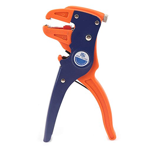 SI FANG Heavy Duty 2-in-1 Automatic Wire Stripper, Self-Adjusting Wire Stripper For Stripping Wire, Solid Or Stranded Wire, Easy Squeeze, Automatic Open Jaws