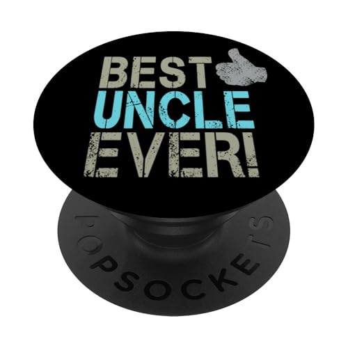 Best Uncle Ever diseño Vintage tío Pulgares hacia Arriba PopSockets PopGrip Adhesivo