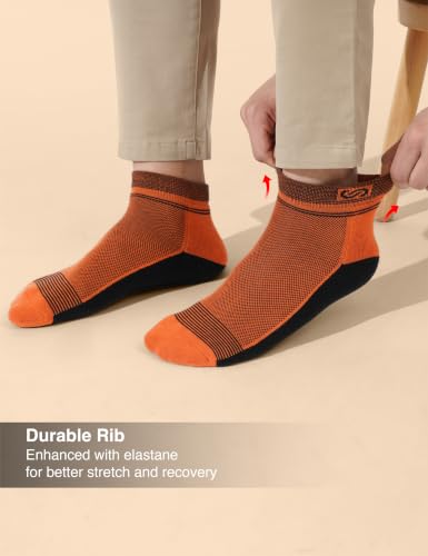 Image of Symbol Premium Men's Cotton Sports Socks Unisex | High Ankle Length | Odour-Free & Anti-bacterial | Cushioned Base | Available in Combo Packs