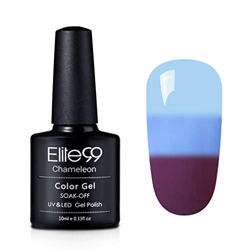 Elite99 Soak Off Gel Nail Polish UV LED Three Color Thermal Temperature Color Changing Nail Lacquer Professional Manicure Salon 10ML 4218
