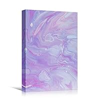 Canvas Wall Art Liquid Abstract Colorful Decorative Elements Mixed Media Multicolor Swirly - 12x18 inches