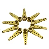 9g servo braccio corno 20t in alluminio braccio in metallo dorato compatibile con la maggior parte...