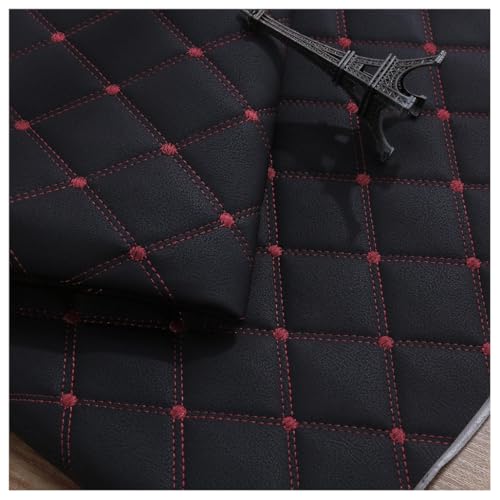 Imitation cuir tissu noir 1.4x3m pour loisirs créatifs DIY craft