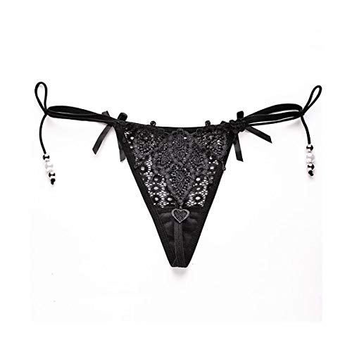Preisvergleich Produktbild ERSD Spitzenhöschen Feminine japanische Stickerei Versuchung sexy Hohle Krawatte Tanga schlanke transparente niedrige Taille T Hosen Bowknot Höschen sexy Thongs Knickers Slips