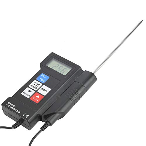 review EM502C Digital Cooking Food Meat Thermometer with Probe Automatic Manual Shutdown for Grill Barbecue Oven Kitchen Frozen Transportation Planting Thermometer