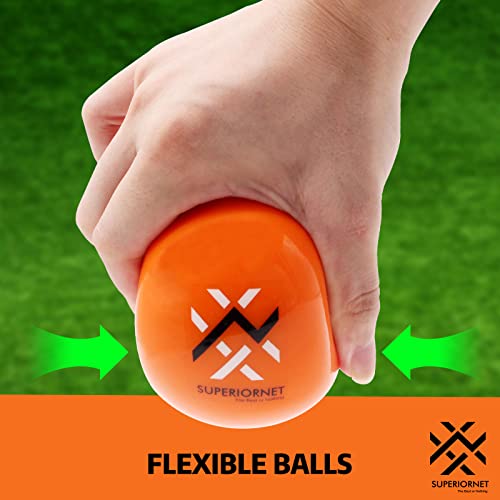 SUPERIORNET 9 Pack 3" Weighted Training Baseballs & Softballs / 16 oz Heavy Balls for Hitting and Pitching by SUPERIORNET - Image 3