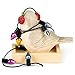 Enesco Heart of Christmas Tangled in Lights Bird Figurine, 1.77 Inch, Multicolor