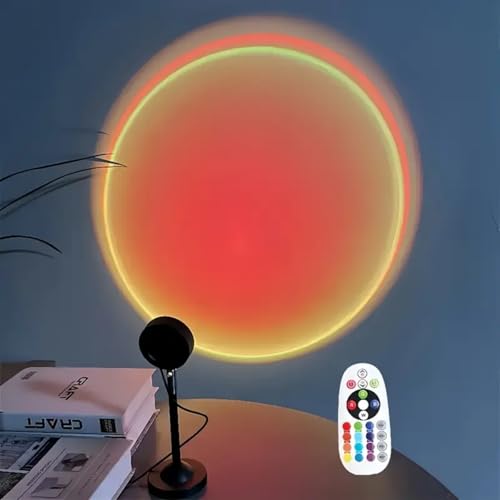 ZIRIKEDAI Sunset Lamp Projector – 16-Color RGB with Remote & Music Sync — view 8