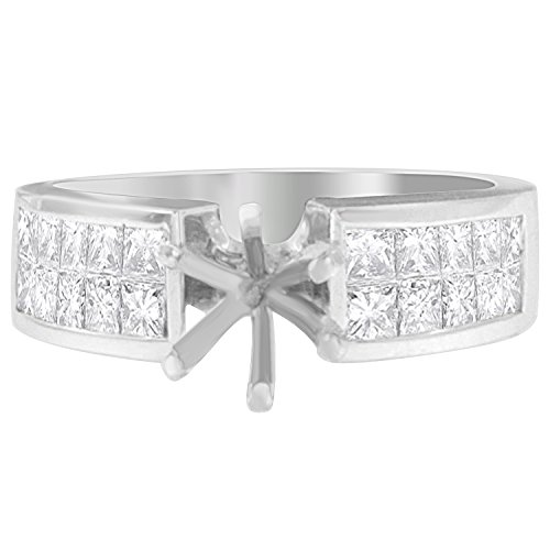 14K White Gold Princess Diamond Ring (1.00 cttw, H-I Color, SI1-SI2 Clarity)