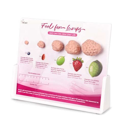 SimCoach Breast Lump Display Model, Anatomical Training Tool for Medical Education, Clinical Diagnosis, and Patient Awareness