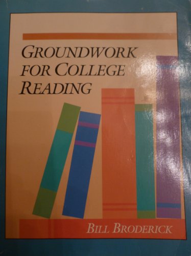 Groundwork for College Reading 0944210775 Book Cover