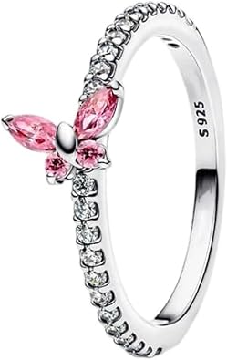 925 Sterling Silver Ring Fit Women Fashion Gifts DIY Jewelry