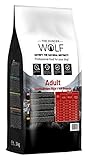 The Hunger of the Wolf Hundefutter für ausgewachsene Hunde aller Rassen, Fein zubereitetes Trockenfutter mit Rind und braunem Reis - 3 kg