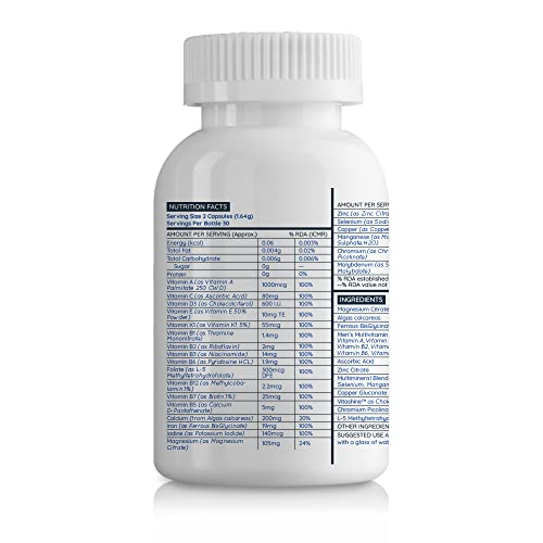 Deals2you - Unived Basics Multivitamin & Minerals for Men | 100% RDA of ...