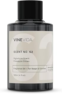 VINEVIDA Pineapple Slices Fragrance Oil - Natural Scents for Candle & Soap Making - 4oz, Made in USA