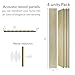 Wood Panels for Wall - Oak Acoustic Wall Panels - 4PK Wall Wood Panels - 94.49” x 12 - Soundproof Wood Wall Panels for Decor - Acoustic Slat Wood Wall Panels for Interior Decoration of Walls (Oak)