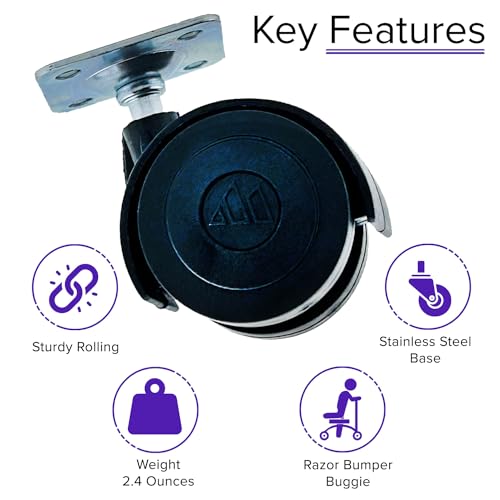 AlveyTech Front Caster Wheel for Razor Bumper Buggie