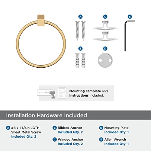 Amerock Bh36082Cz | Champagne Bronze Towel Bar | 6-1/2 In (165 Mm) Length Towel Holder | Monument | Hand Towel Holder For Bathroom Wall | Small Kitchen Towel Holder | Bath Accessories #TOP6