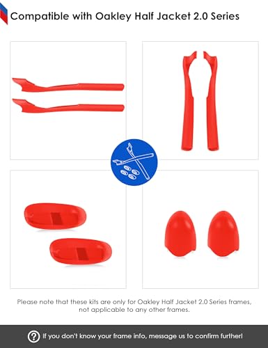 Image of BLAZERBUCK Replacement Sock Kits Earsocks & Nosepieces for Oakley Half Jacket 2.0 XL Sunglass