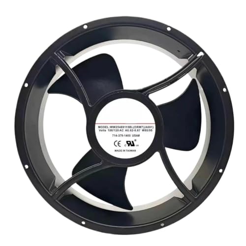 JJAMBTEQ WW25489115BL AC 100V 120V Dual Ball Bearing 25489 25cm Fan