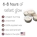 Soy Tealight Candles - 25 Unscented - All Natural Color - Clear Cup Candles with 6 to 8 Hour Burn Time - by Soyworx