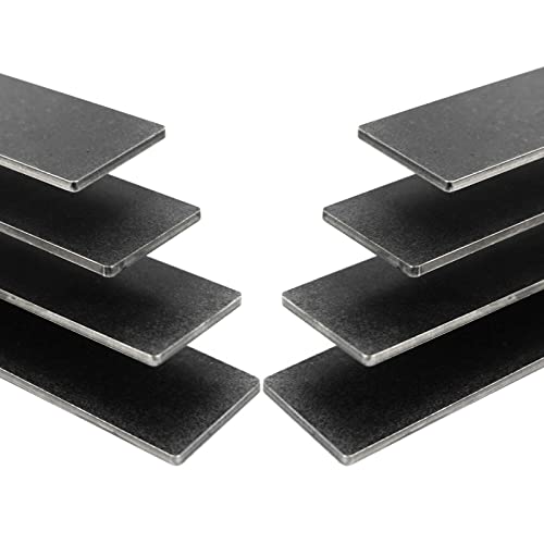 15N20 steel flat stock bar for knife making, 12"x1.5"x0.12" (8pcs)