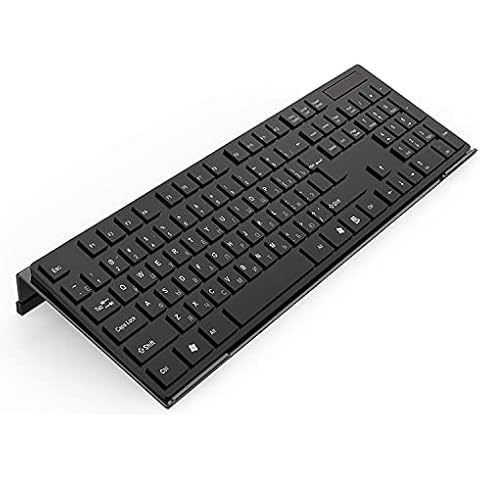 KOTEMON Acrylic Tilted Computer Keyboard Stand for Ergonomic Typing, Keyboard Tray Holder with Silicone Non-Slip Case, Black Cover