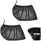 Sonnenschutz Auto Auto Sonnenblendung Und UV-Schutz Universal Autofenster Sonnenschutzrollos Heckscheibe Für Seitenfenster Meshmaterial Schützt Mitfahrer Kinder & Haustiere (2 Stück)