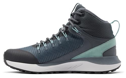 Image of Columbia Women's Trailstorm Mid Waterproof Hiking Shoe, Graphite /Dusty Green, 8 Wide