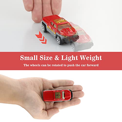 Benrich 6Pcs Mini Die Cast Car 1/64 Scale Alloy Fire Truck Vehicle Metal Model Toy Set, Ladder Truck, Water Tower Truck, Ambulance, Transport Car, Patrol Car, Model Toys For Boys Girls Birthday Gift #TOP5