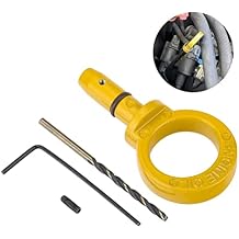 3mirrors Aluminum Oil Dipstick Pull Handle Compatible with Dodge Chrysler Jeep Models Universal Engine Oil Dipstick w/Viton O Ring & Installation Kit Yellow