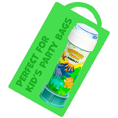 HENBRANDT Dinosaur Bubble Maker Tubs, 60ml (Pack of 12), Unisex, Children's Day, Birthday, Party Favors, Assorted Colors and Designs - Image 2