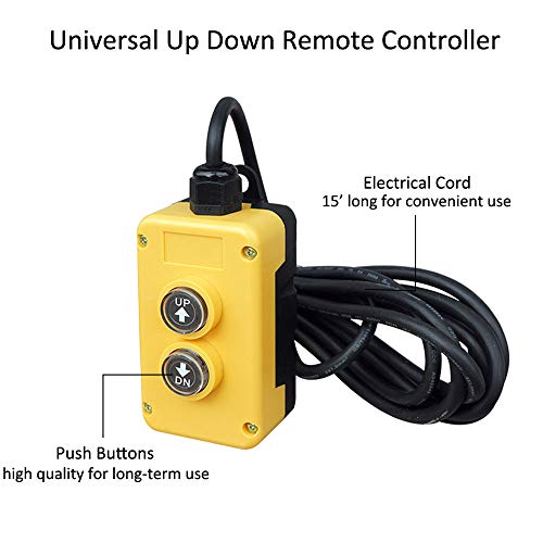ZCONIEYE 3 Wire Dump Trailer Remote Control Switch 12V for Single Acting Hydraulic Pumps Power Units Lift Dump Truck…