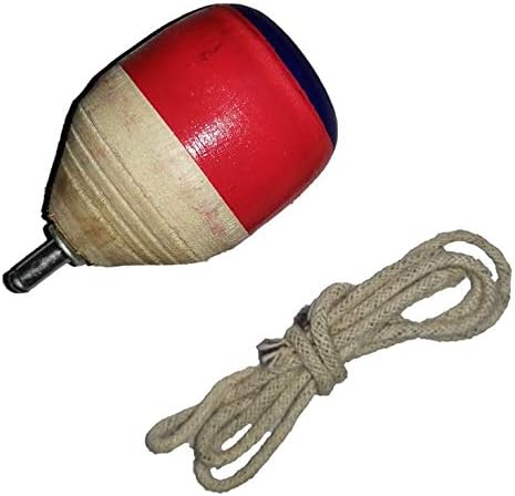 SMV Toys - Desi Spinning Top [1 Qty] Multi-Color, 5 cm X 14 cm X 8 cm, Wooden